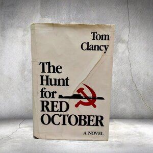 1st Ed The Hunt for Red October Tom Clancy Hardcover Book 1984